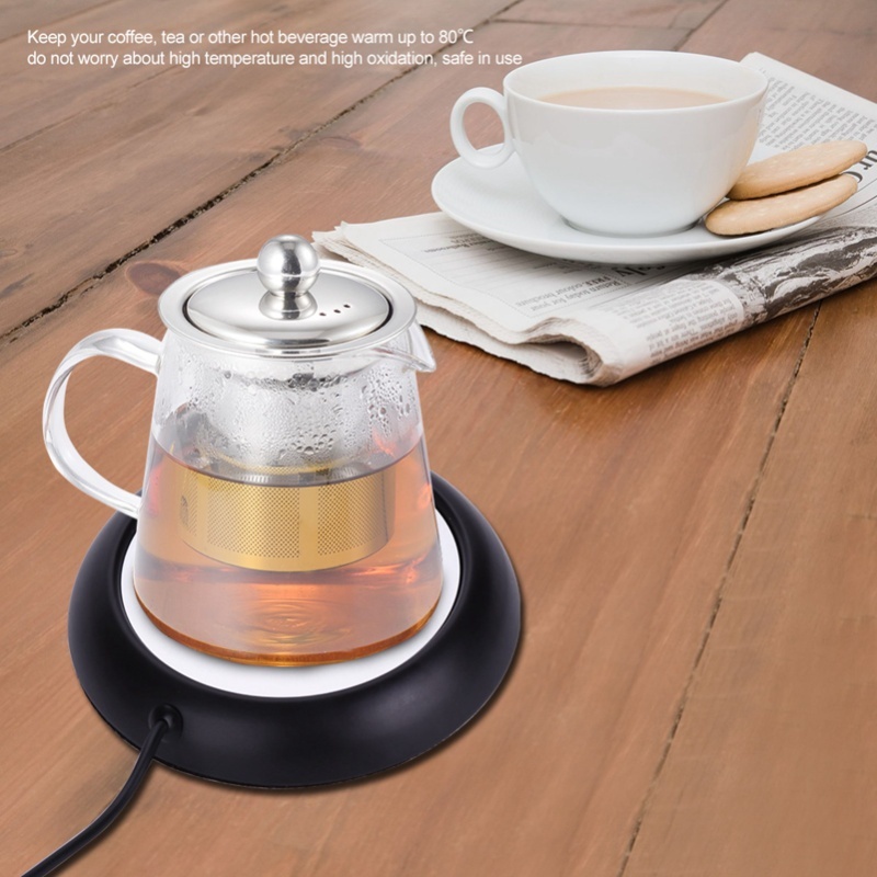 Coffee Tea Warmer - Chauffe-tasse USB en imitation bois pour