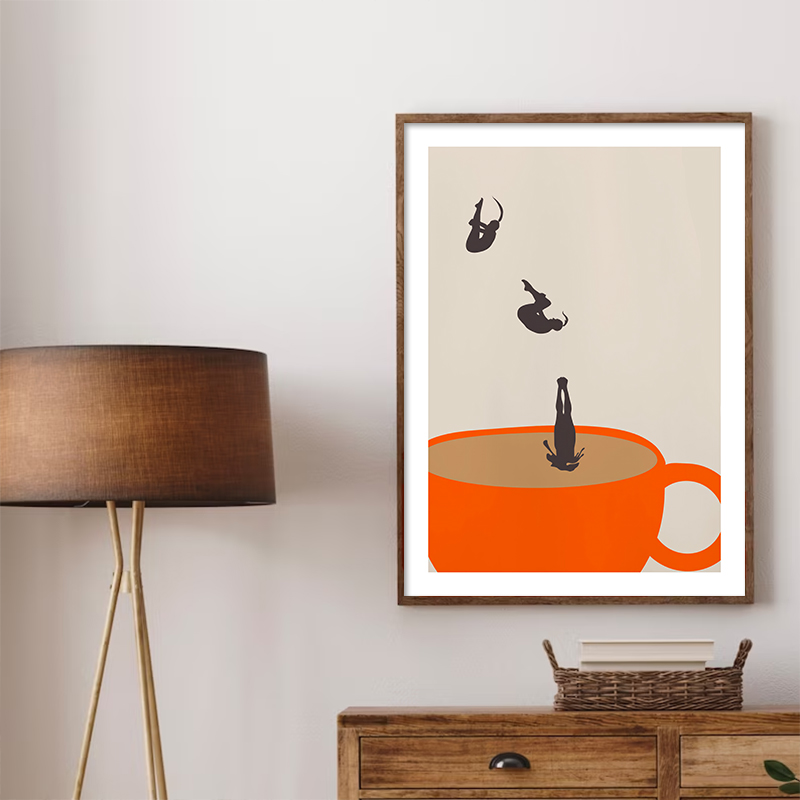 Coffee Tea Picture - Toile d'Art Mural de Méditation de