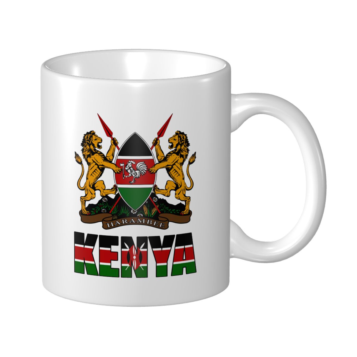 Coffee Tea Kenya - Mark Cup Mug Kenya Lettre Drapeau