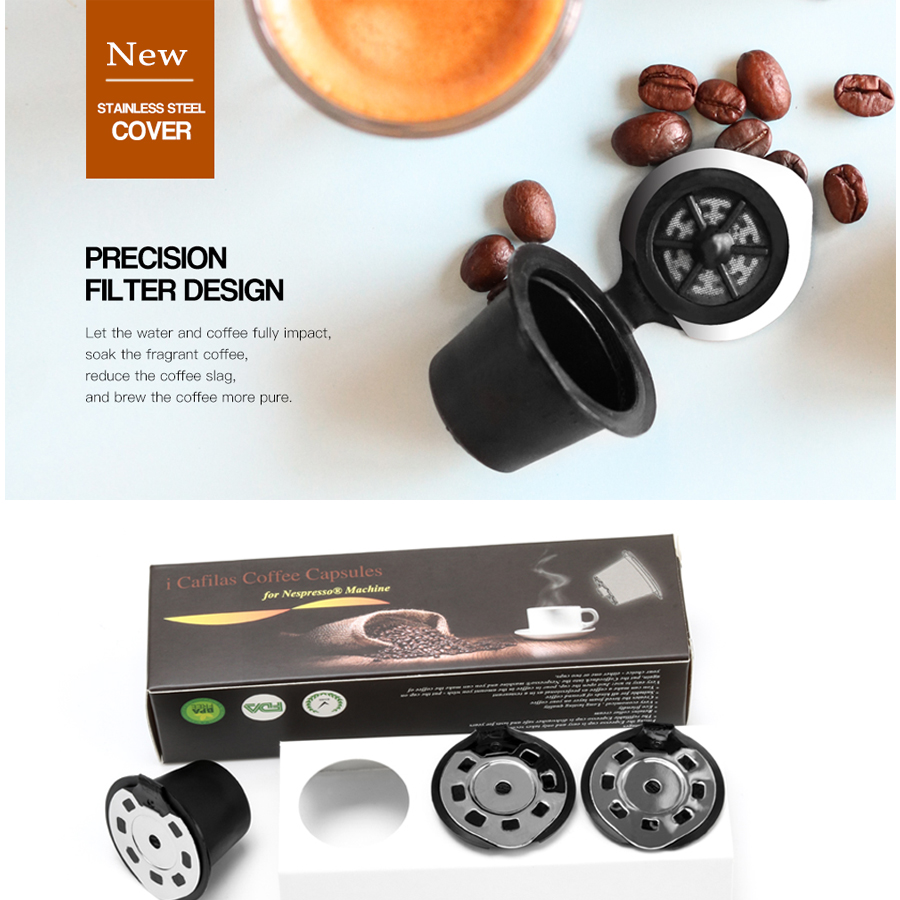 Coffee Tea Spoon - Capsules de café réutilisables, version améliorée,