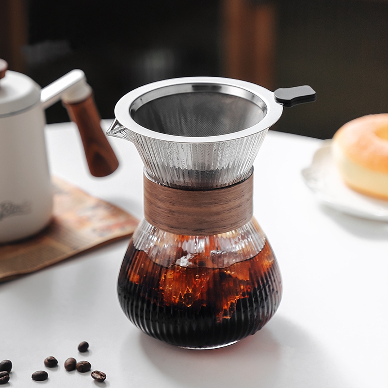 Pour Over Kettle - Carafe à café en verre filtrant