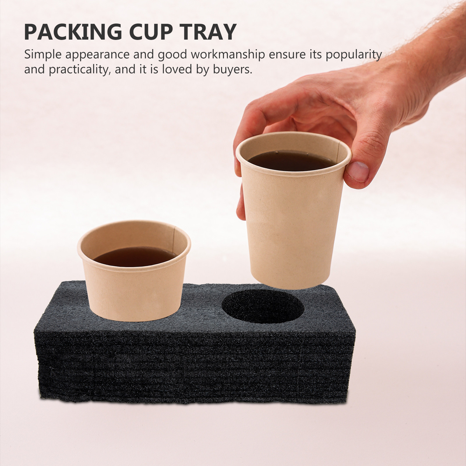 Coffee Tea Cup - Lot de 2 plateaux porte-gobelets premium