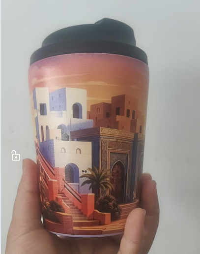 Coffee Tea Picture - Bouteille isotherme personnalisée avec logo, motif
