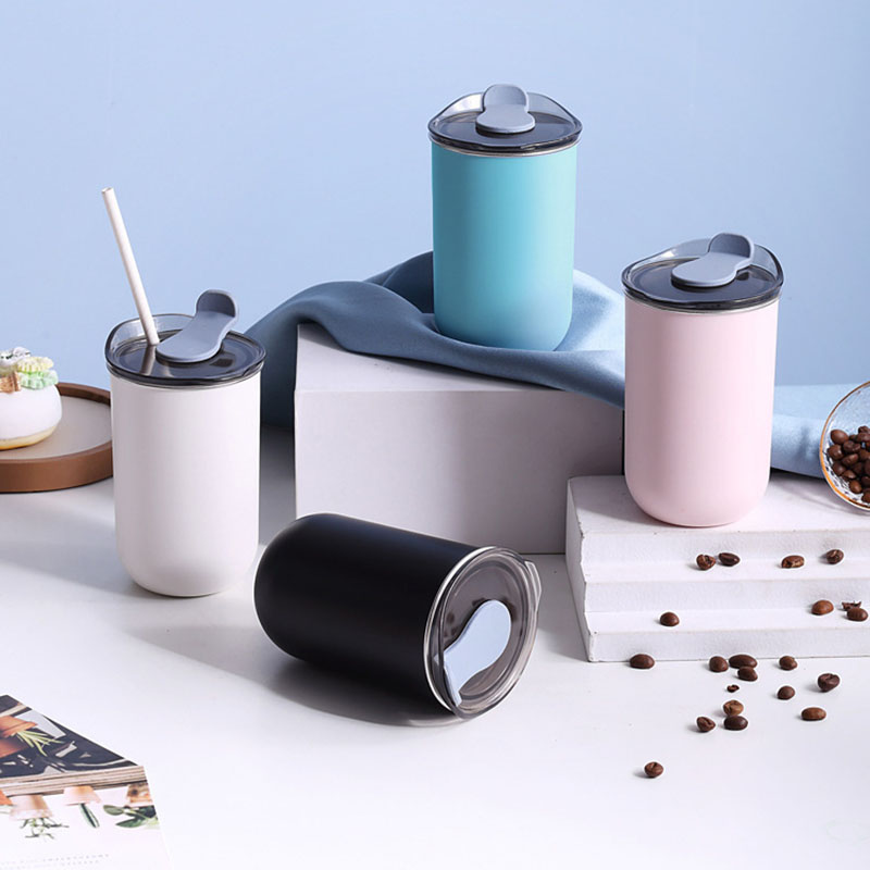 Juice Tea Coffee - Bouteilles d'eau isothermes avec couvercles, verres