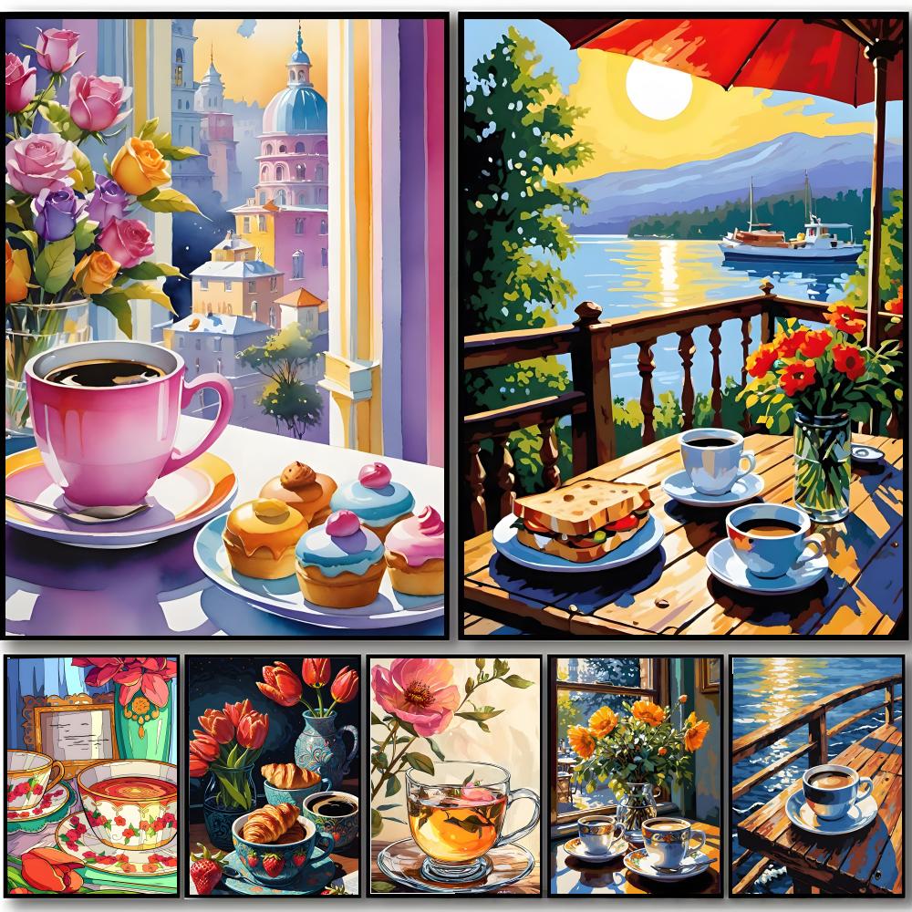 Coffee Tea Poster - Affiche artistique HD Sweet Cozy Delicate