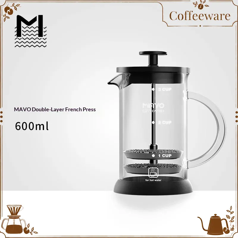 Coffee Tea Brew - Cafetière à piston MAVO avec double