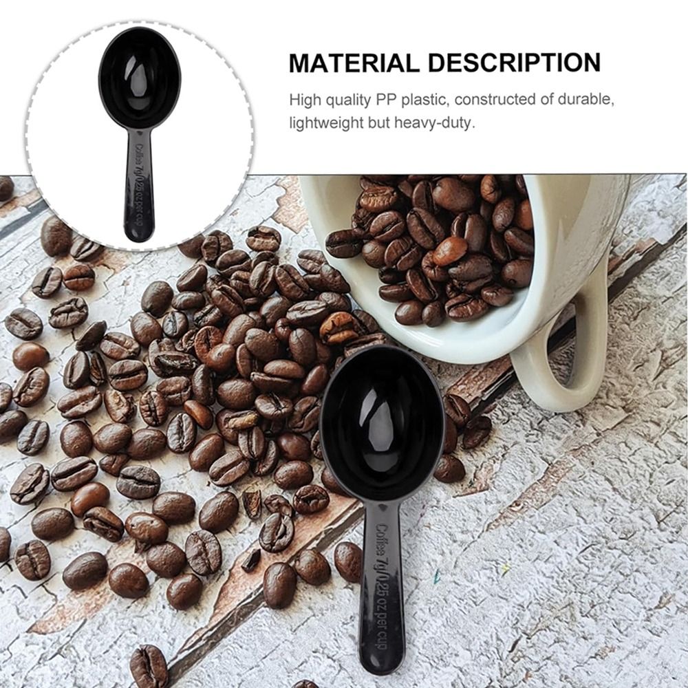 Coffee Tea Spoon - Cuillère doseuse portable en plastique noir