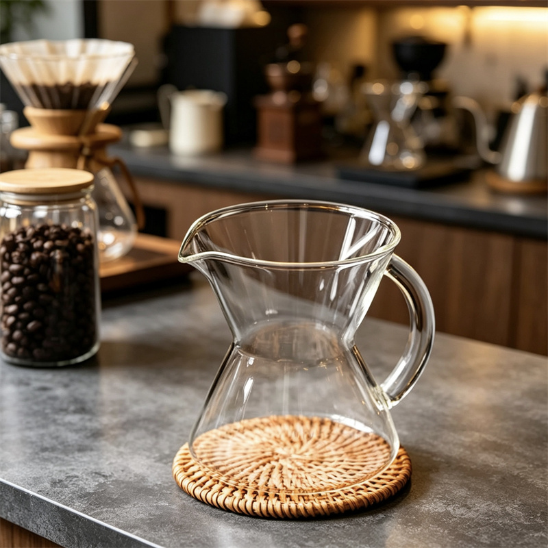 Pour Over Kettle - Carafe à café en verre borosilicate