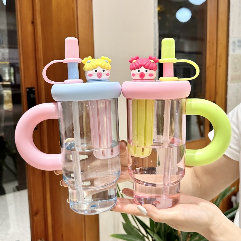 Coffee Tea Equipment - Bouteille d'eau en paille Portable, tasse