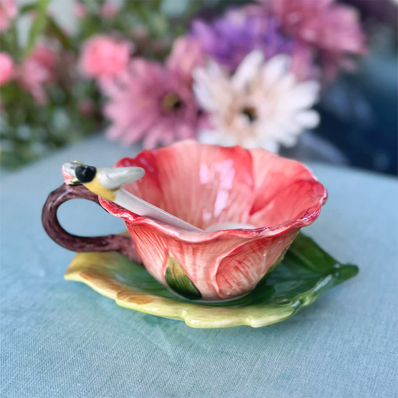 Coffee Tea Or - Tasse à café à fleurs en