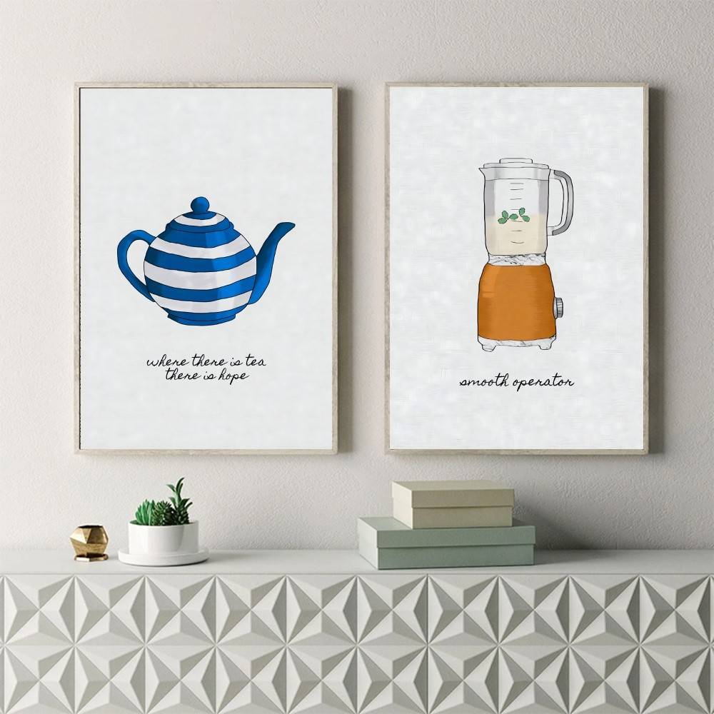 Affiche d'art mural sur le thè - Wallpaper Coffee And Tea avis et prix