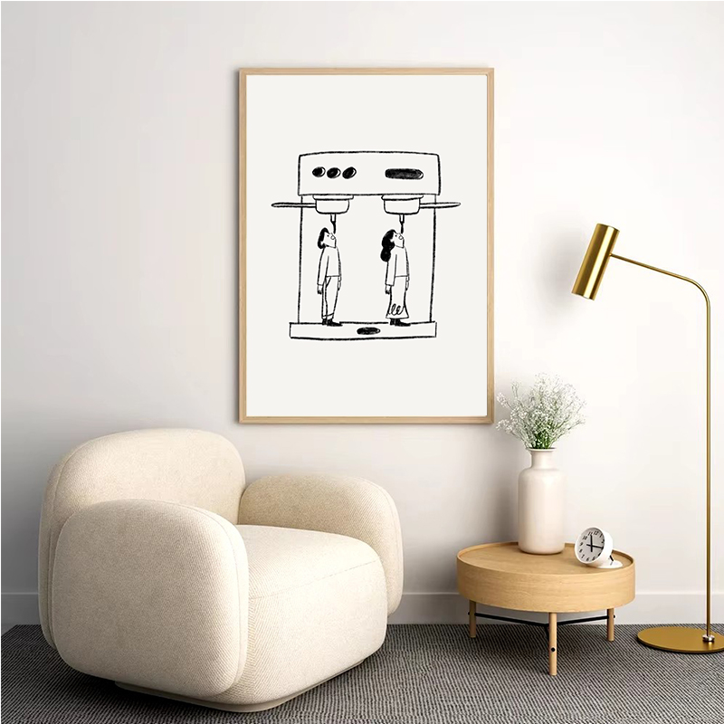 Affiche murale abstraite avec  - Coffee Tea Poster avis et prix