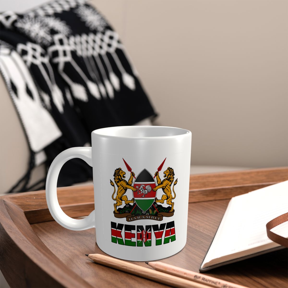 Mark Cup Mug Kenya Lettre Drap - Coffee Tea Kenya avis et prix