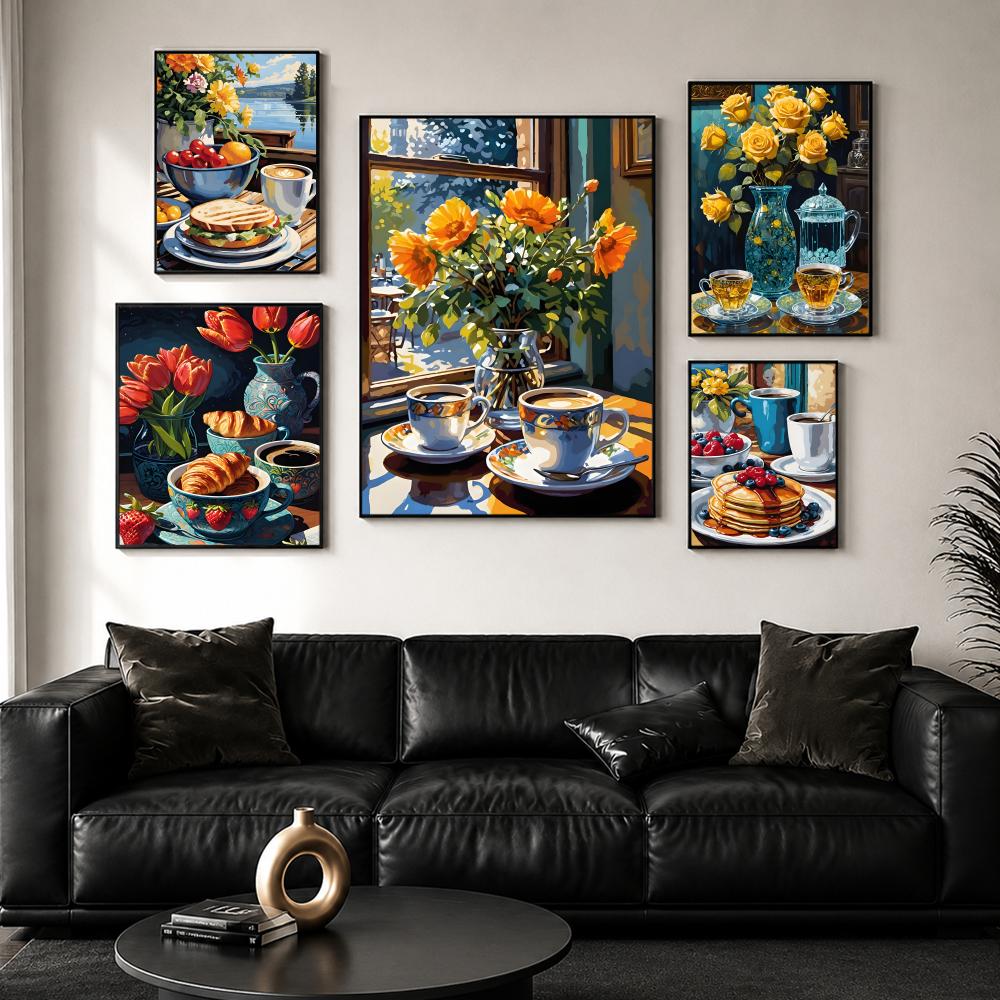 Autocollant mural auto-adhésif - Wallpaper Coffee And Tea avis et prix