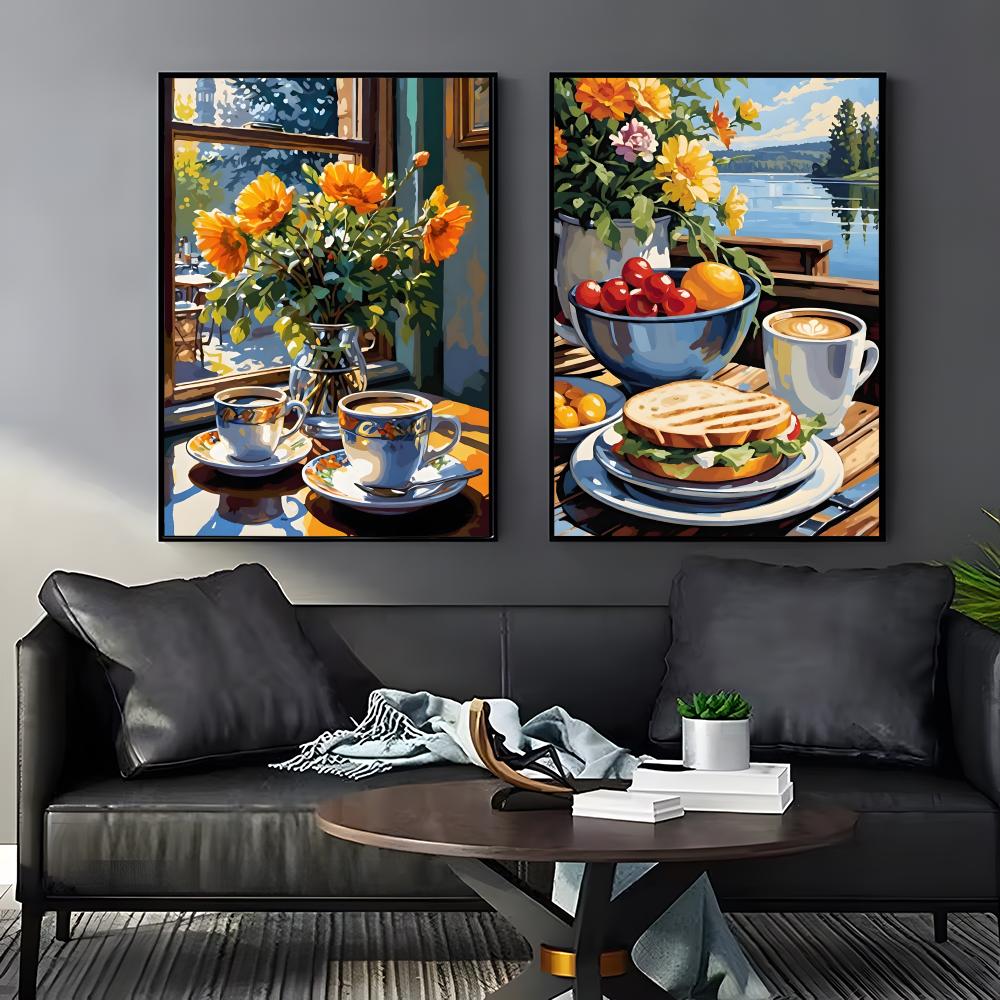 Autocollant mural auto-adhésif - Wallpaper Coffee And Tea avis et prix