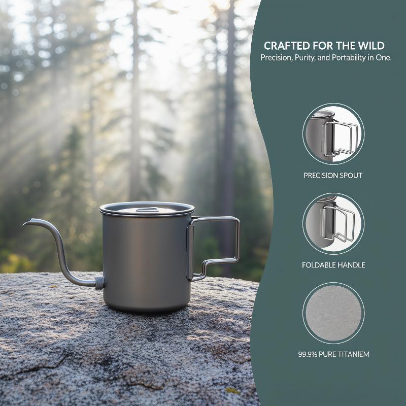 Bouilloire à café en titane pu - Pour Over Kettle avis et prix
