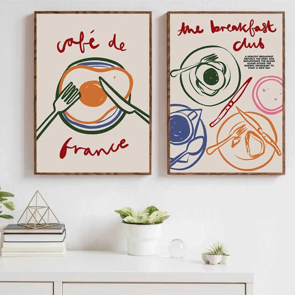 Café après-midi thé Croissant  - Coffee Tea Poster avis et prix