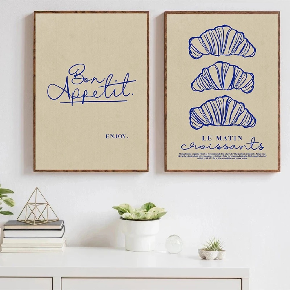 Café après-midi thé Croissant  - Coffee Tea Poster avis et prix