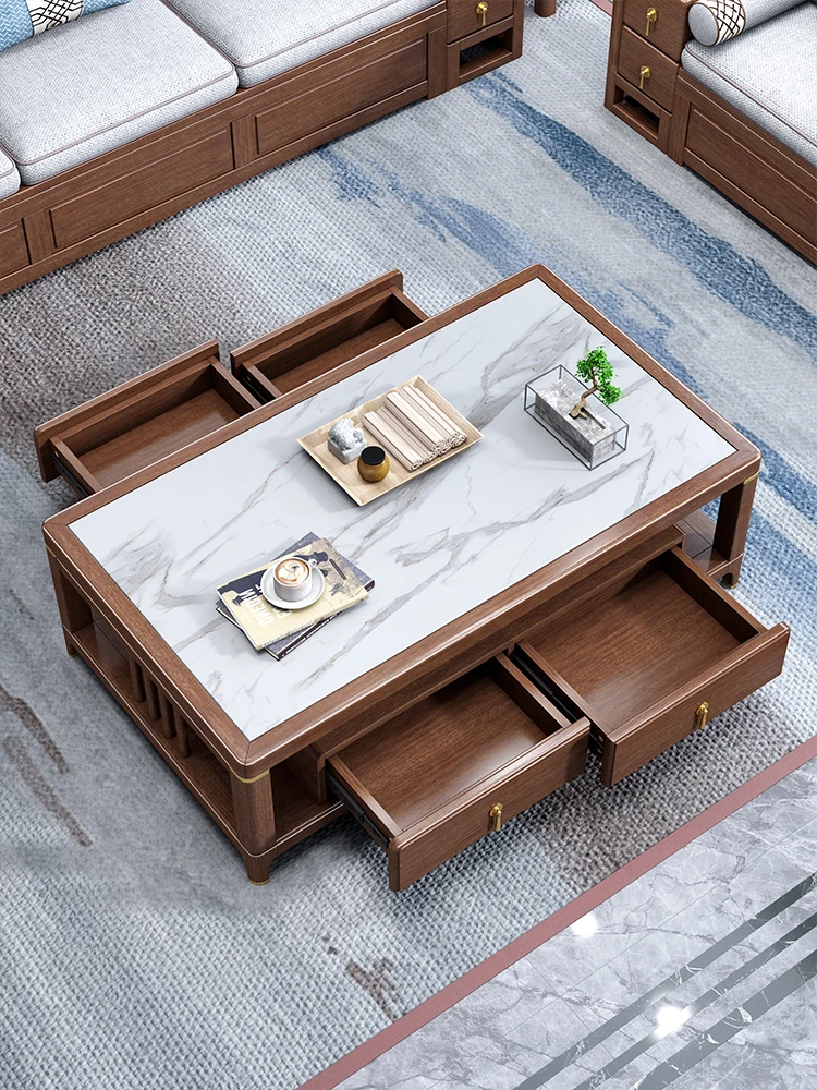 Table basse en noyer pour salo - Coffee Tea Unit avis et prix