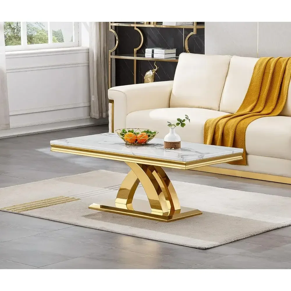 Table basse de luxe en marbre  - Coffee Tea Or avis et prix