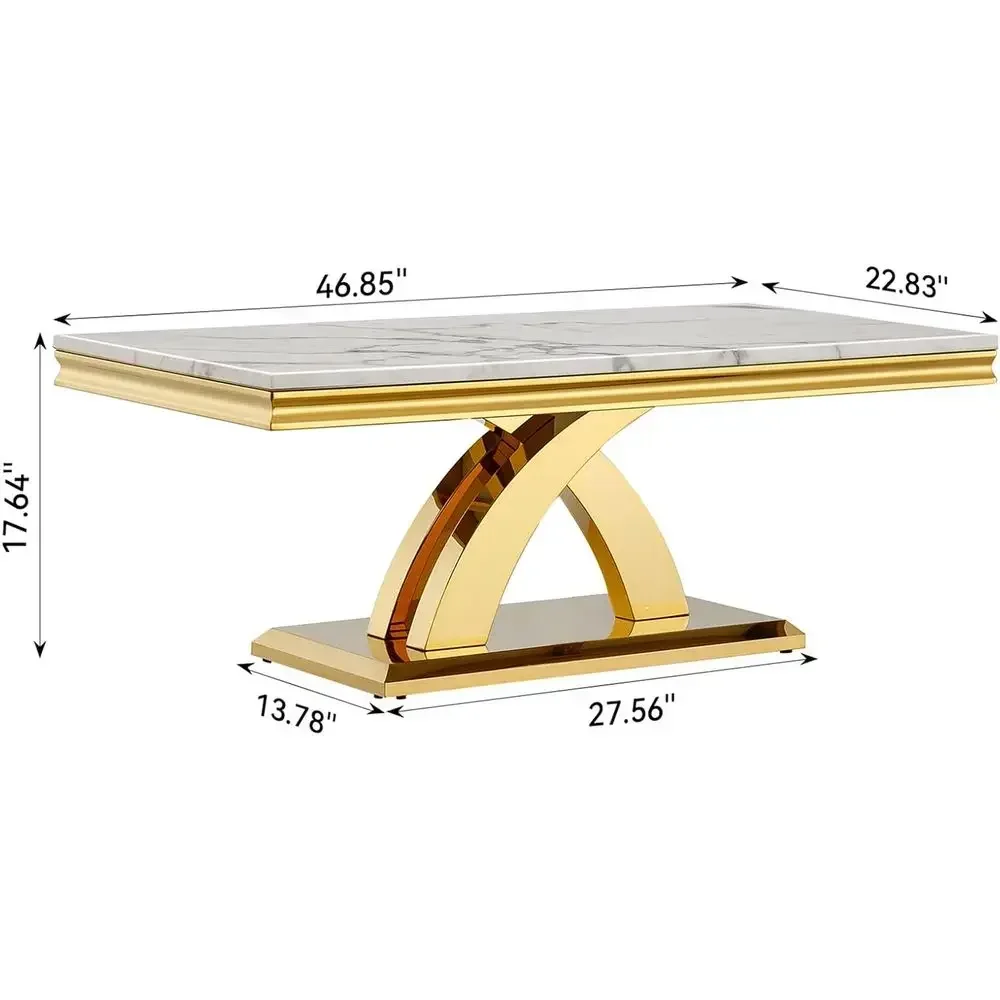 Table basse de luxe en marbre  - Coffee Tea Or avis et prix