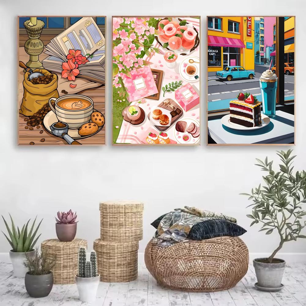 Affiche en papier imprimé sur  - Wallpaper Coffee And Tea avis et prix