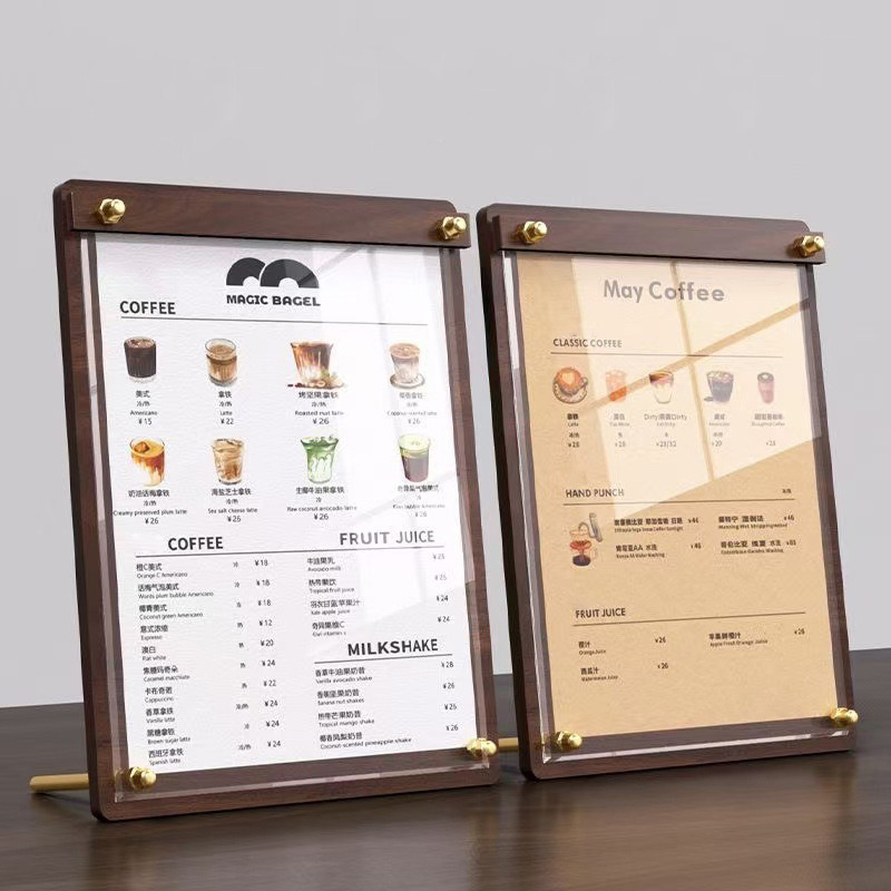 Support de menu personnalisé e - Coffee Tea Mix avis et prix