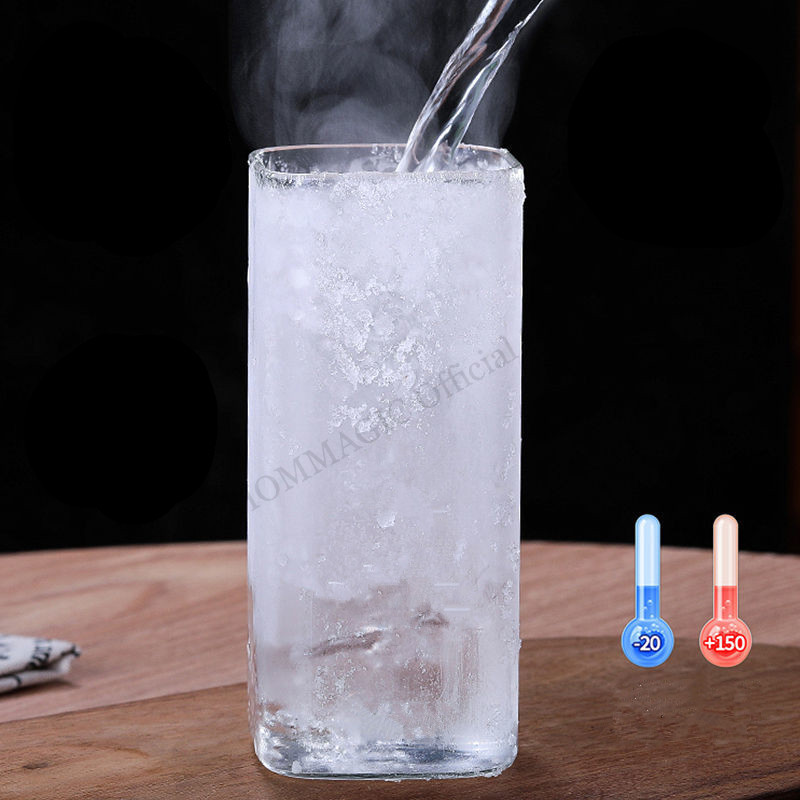 Tasse en verre carrée transpar - Juice Tea Coffee avis et prix