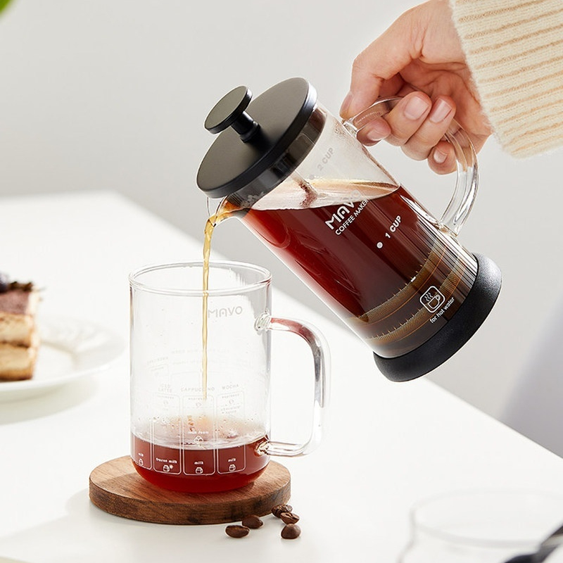Cafetière à piston MAVO avec d - Coffee Tea Brew avis et prix
