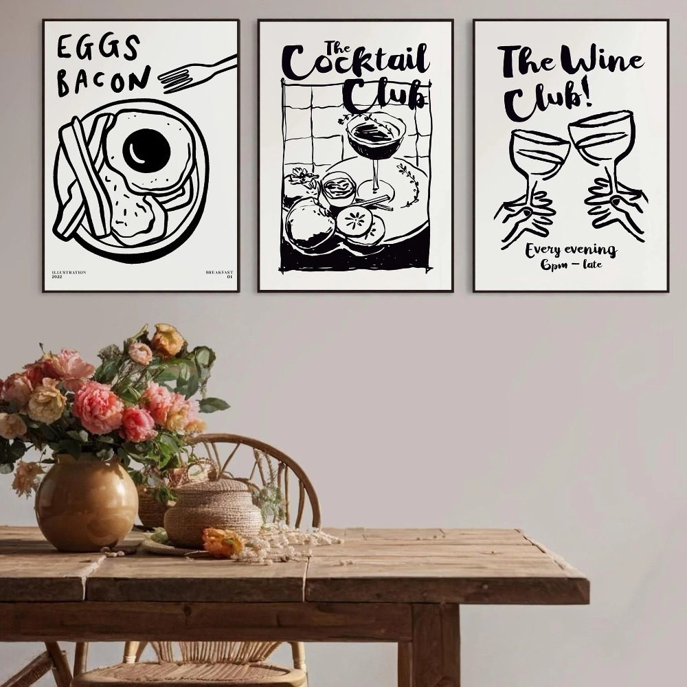 Affiche rétro colorée sur toil - Coffee Tea Picture avis et prix