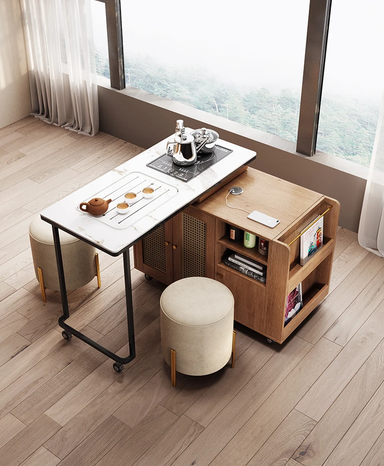 Table à thé en bois massif, pe - Coffee Tea Unit avis et prix
