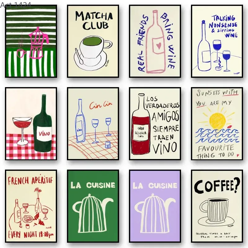 (1 pièce sans cadre) Affiche s - Coffee Tea Picture avis et prix