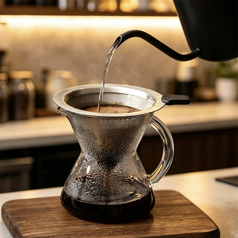 Carafe à café en verre borosil - Pour Over Kettle avis et prix