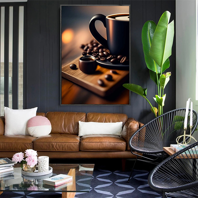 Vintage grain de café main caf - Coffee Tea Poster avis et prix
