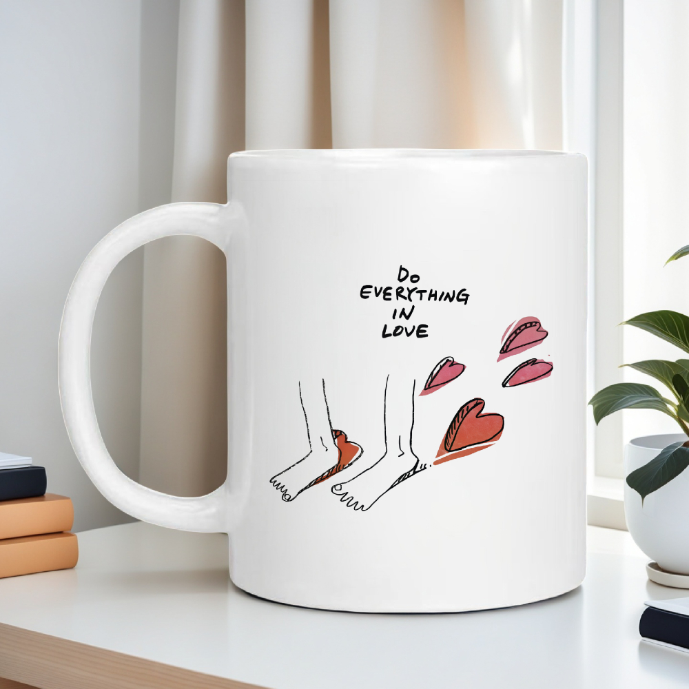 Une tasse en céramique avec le - Coffee Tea Or avis et prix
